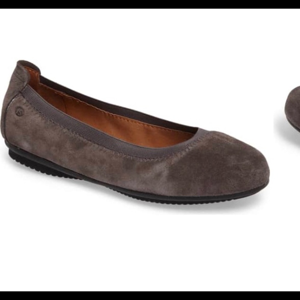 Josef Seibel Velour Asphalt Pippa 33 Flat Size 36